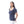 Load image into Gallery viewer, Short_Sleeves_Casual_Ribbed_Top_With_Square_Neckline_-_Navy_Blue
