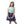 Girls Short Sleeves T-Shirt with Polka Dots Pattern - Blue
