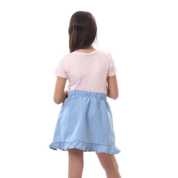girls_cotton_patterned_regular_t-shirt_-_rose