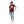 Load image into Gallery viewer, Girls Round Neck Short Sleeves T-Shirt - Burgundy
