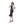 Load image into Gallery viewer, Casual Sleeveless Dress With Front Slit - Black
