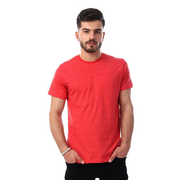 casual- basic- slip- on- t-shirt- - heather- red