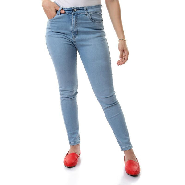 Iced Blue High Waist Skinny Jeans