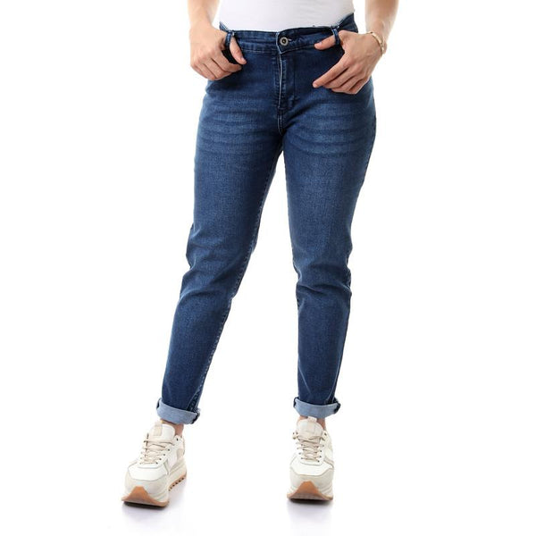 Regular Fit Medium Wash Denim Jeans