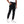 casual solid black pants with hem