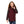 Load image into Gallery viewer, double closure hooded girls jacket - maroon - black
