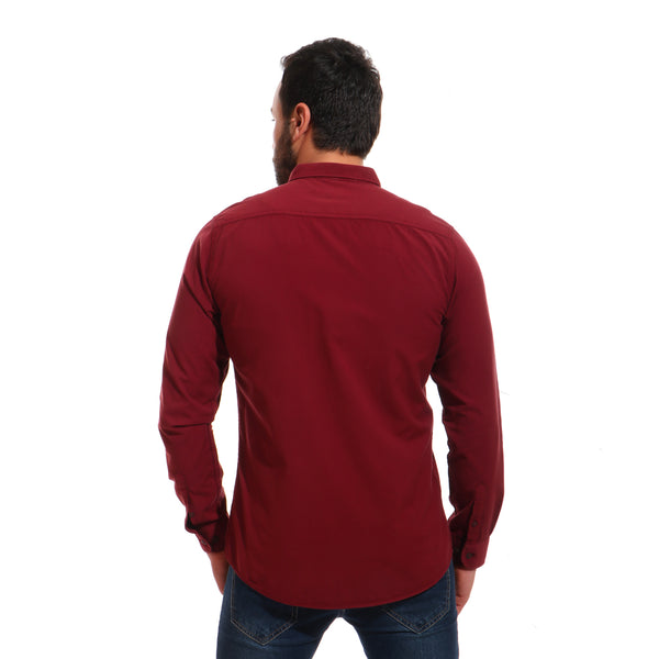 full_sleeves_plain_buttoned_shirt_-_burgundy