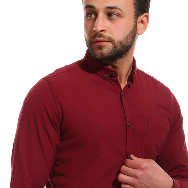 full_sleeves_plain_buttoned_shirt_-_burgundy