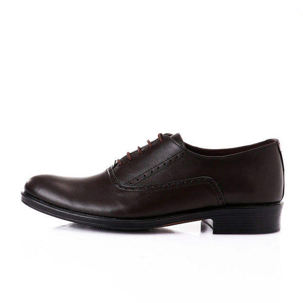 classic solid lace up oxford - dark brown