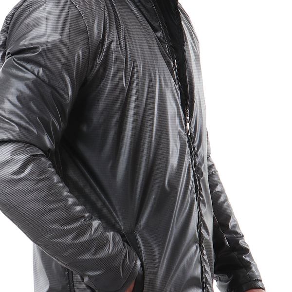 Fashionable Zipper Jacket - Dark Grey