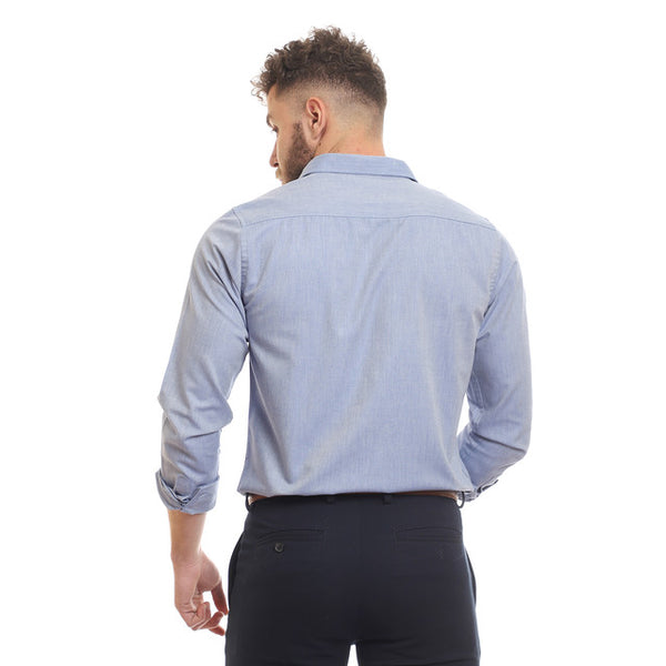 Solid Cotton Full Sleeves Casual Shirt