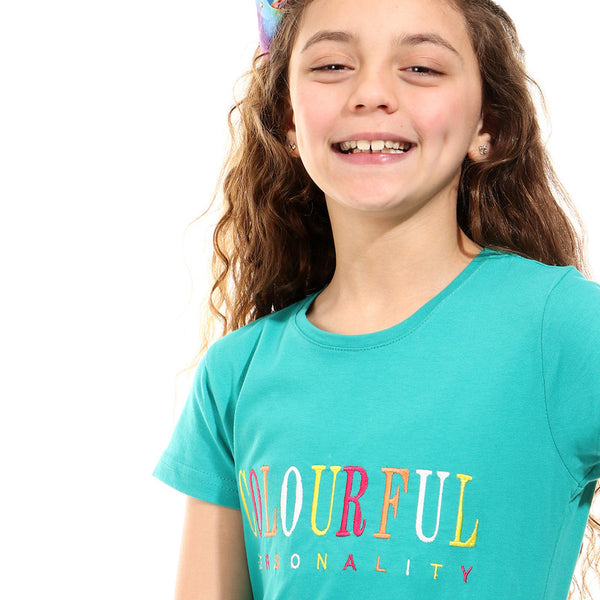 embroidered_cotton_girls_t-shirt_-_turquoise_green