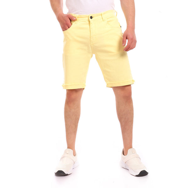 gabardine_ribbed_hem_zipper_short_-_light_yellow