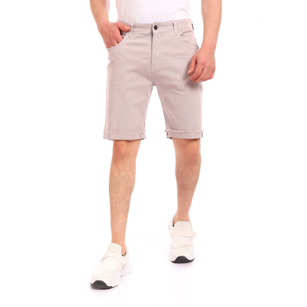 gabardine_ribbed_hem_zipper_short_-_light_grey