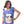 Cute Girls Pajama Set With Cartoon Pattern - Pink & Coral Blue
