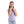 Girls Sleeveless Tiny Dotts Pattern Shirt - Mauve
