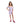 Girls Striped Off-Shoulders Summer Romper - Lilac & White