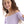 Girls Striped Off-Shoulders Summer Romper - Lilac & White