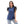 Sleeveless With Tull Accent Cotton Top - Blue