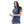 Sleeveless With Tull Accent Cotton Top - Blue