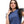 Sleeveless With Tull Accent Cotton Top - Blue
