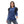Load image into Gallery viewer, Cotton Plain Top With Tull Accent - Blue
