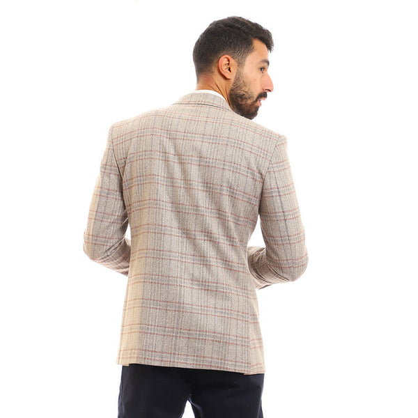 tartan_notched_lapel_buttoned_blazer_-_beige