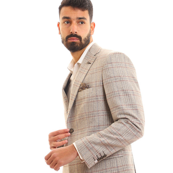 tartan_notched_lapel_buttoned_blazer_-_beige
