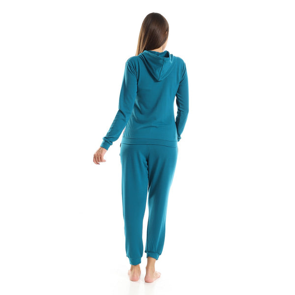"Our_Time_Has_Value"_Pajama_Set_-_turquoise