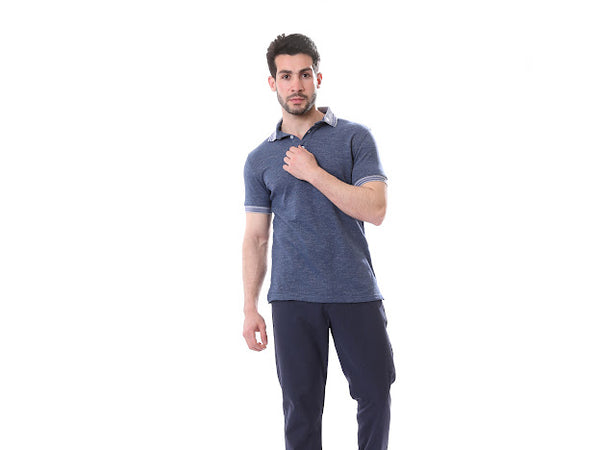 Turn-Down_Collar_Polo_Shirt_-_Heather_Dark_Blue