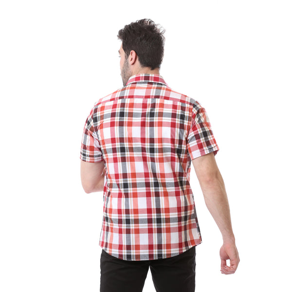 Tartan_Full_Buttons_Summer_Shirt_-_Red,_Black_&_White