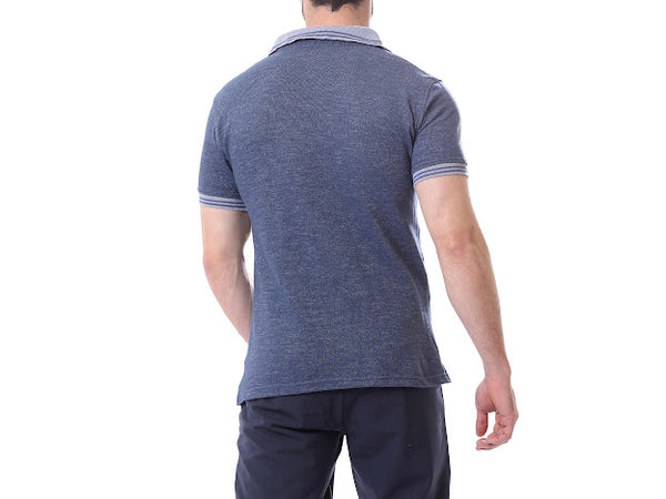 Turn-Down_Collar_Polo_Shirt_-_Heather_Dark_Blue