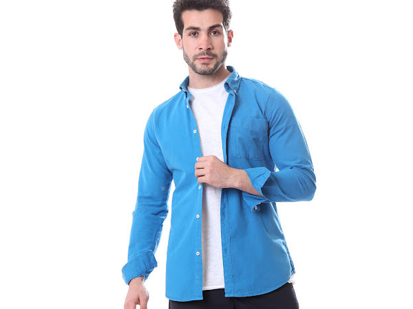 _long_sleeves_buttoned_shirt_with_chest_pocket_-_cerulean_blue