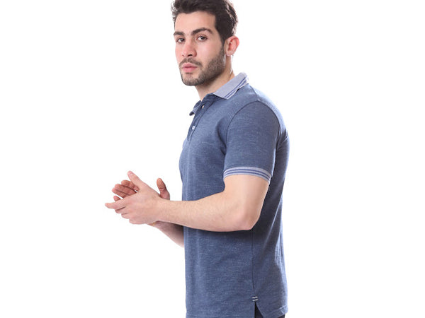 Turn-Down_Collar_Polo_Shirt_-_Heather_Dark_Blue