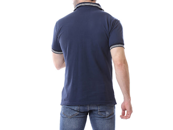 Polo_Shirt_with_Buttoned_Neck_-_Navy_Blue