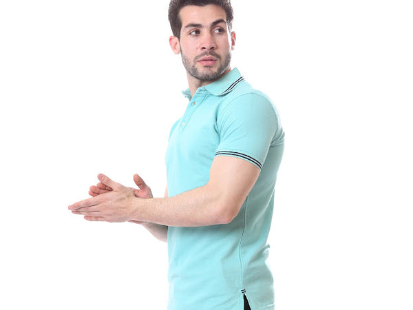 Solid_Polo_Shirt_with_Elastic_Cuffs_-_Light_Turquoise