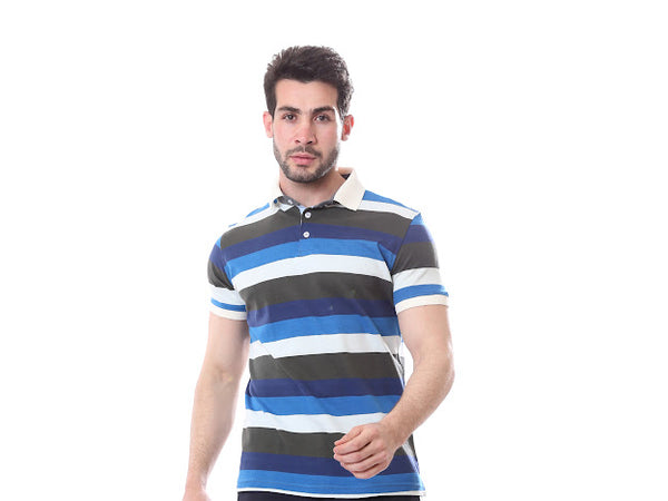 Striped_Turn-Down_Collar_Polo_Shirt_-_Blue_Shades_&_White